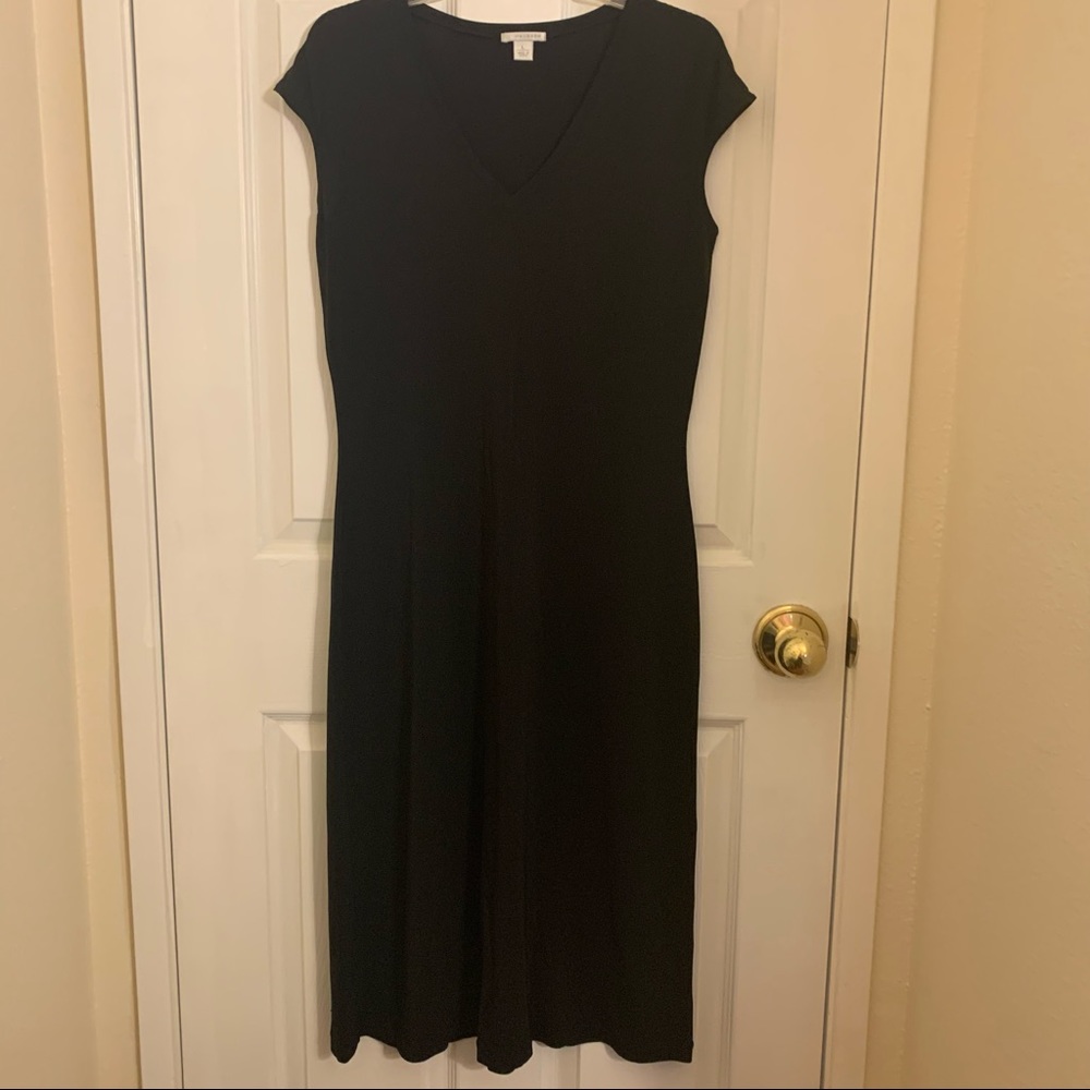 HALOGEN black sleeveless dress